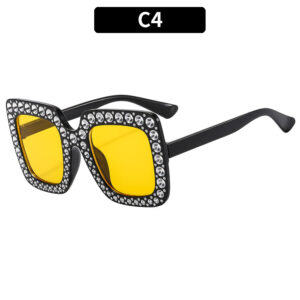 C4-bright black frame yellow film