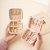 Wholesale Simple Portable Jewelry Leather Storage Box