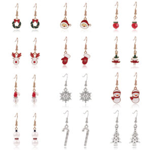 O1CN017qw8Z61X6nT01Ssfo__1768642875-0-cib Wholesale Christmas Colorful Earrings Set