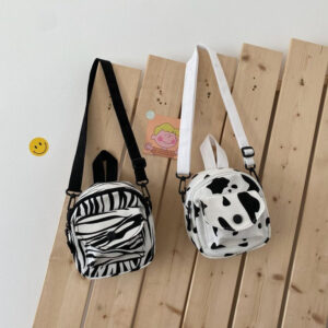 Wholesale Cow Pattern Mobile Phone Bag Crossbody Canvas Bag