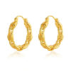 Wholesale Brass Plated 18K Real Gold Earrings