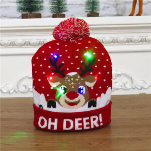 Knitted hat [letter deer]]