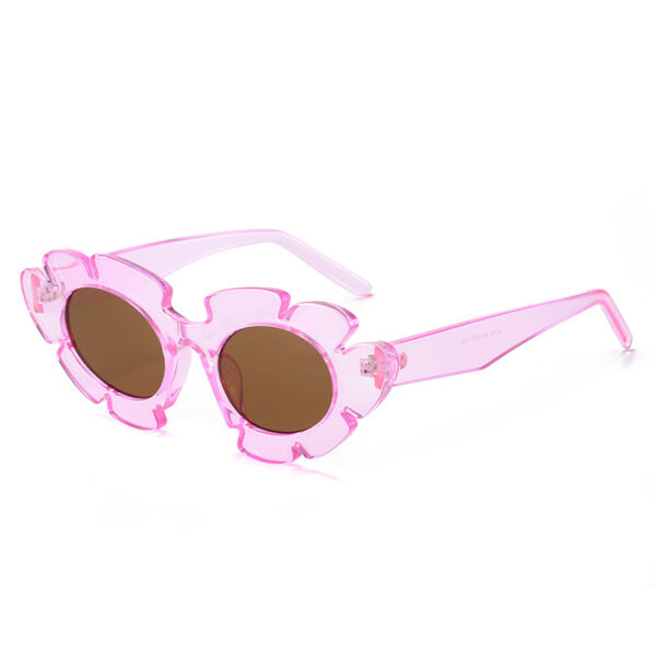 Wholesale Jelly Color Chrysanthemum PC Sunglasses
