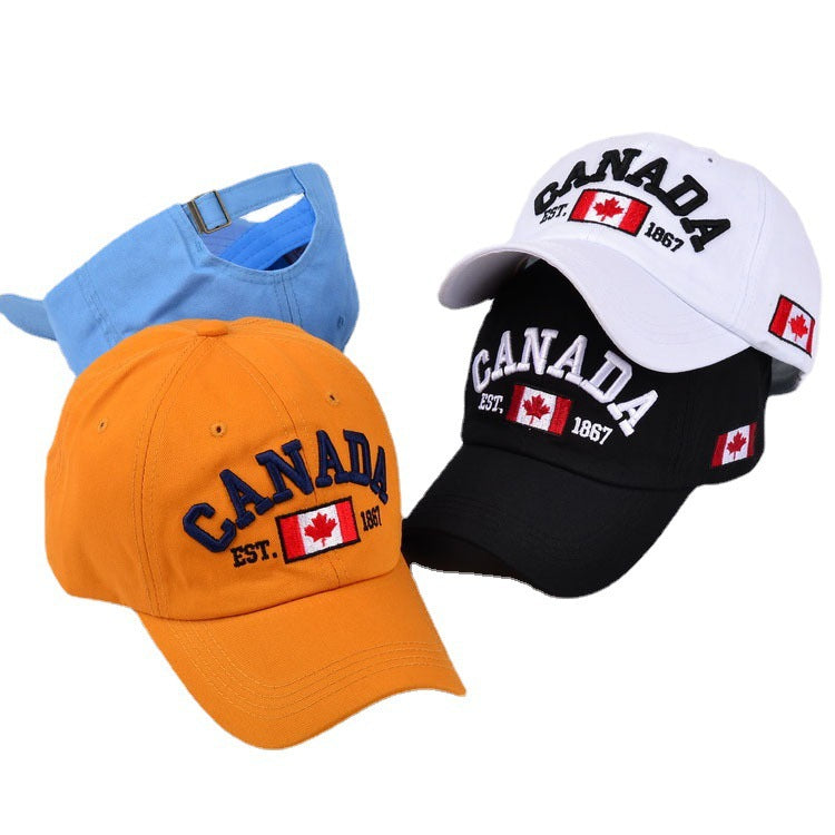 Wholesale Cotton Maple Leaf Canadian Flag Baseball Cap