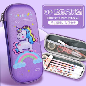 3d rainbow unicorn purple