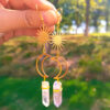 Wholesale Moon Sun Crystal Alloy Earrings