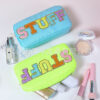 Wholesale Waterproof Embroidered Letters Nylon Cosmetic Bag