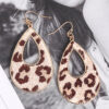 Wholesale Water Droplet Hollow Metal Earrings