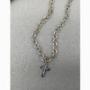 Wholesale Titanium Steel Wrap Cross Necklace with Diamonds