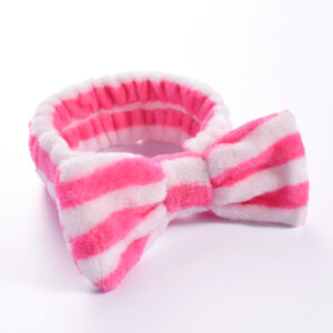 18#Rose stripes (bow headband)