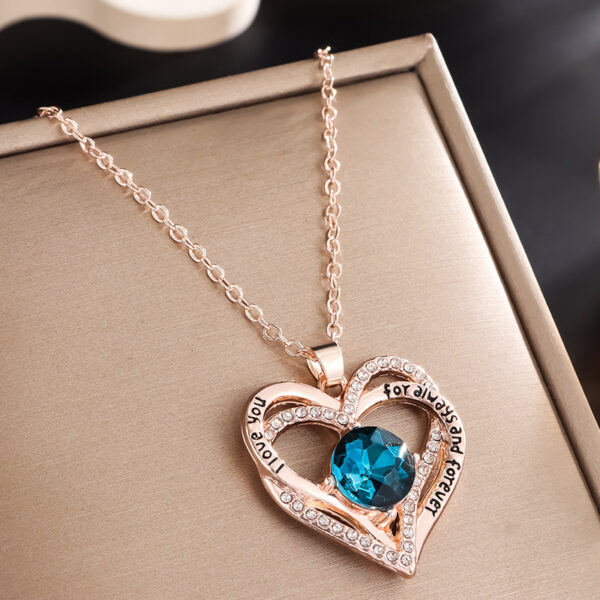 Wholesale Rose Gold Twelve Birthstone Necklace