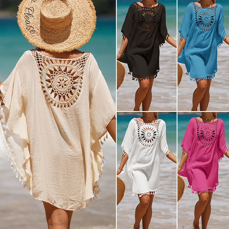 Wholesale Hook Tassel Beach Cover lyester Swimwear