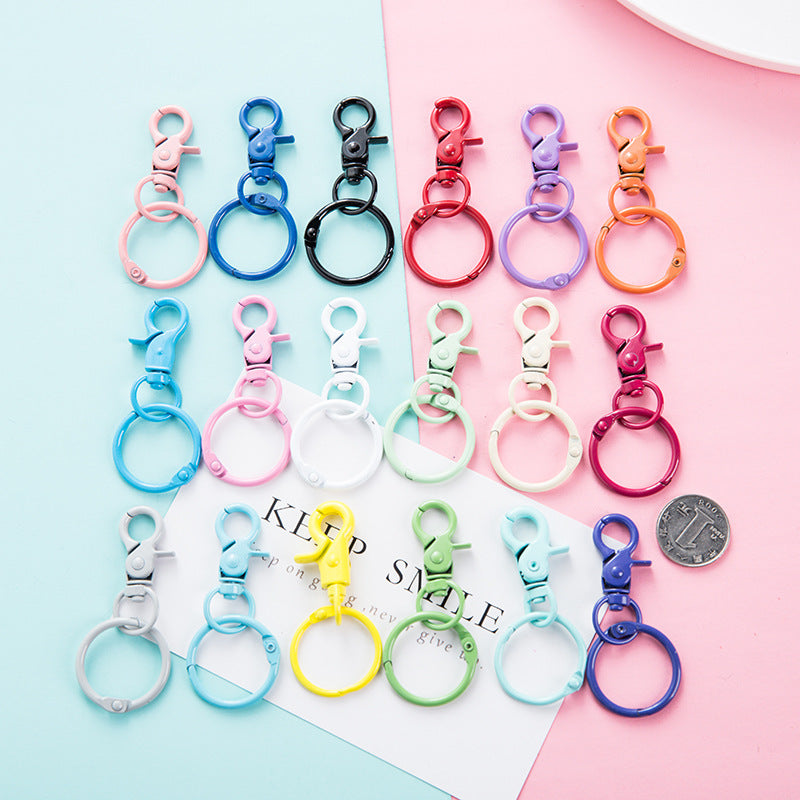 Wholesale Metal DIY Color Painted Keychain Aessories
