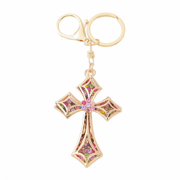 O1CN0187Ksot1VbMnlN1yBa_2146522671-0-cib-3 Wholesale Diamond Cross Zinc Alloy Keychain