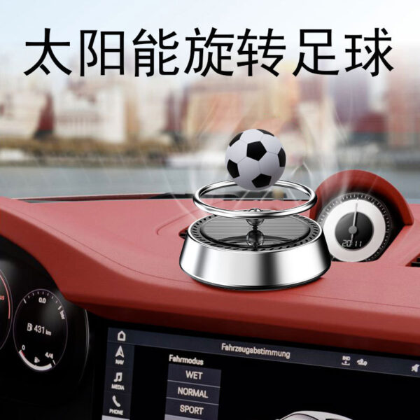 Wholesale Zinc Alloy Solar Suspended Rotating Football Metal Aromatherapy Ornaments