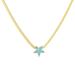 Golden Blue Pine Star