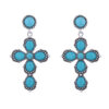 O1CN018A5Vwa2LDsVqYY310_2206398079659-0-cib Wholesale Bohemian Retro Ethnic Style Alloy Turquoise Cross Earrings