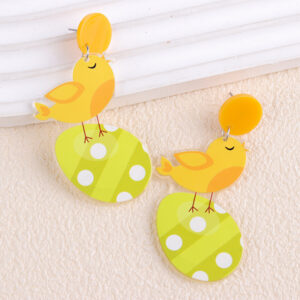 Colorful egg yolk chick