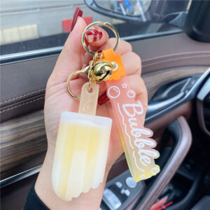 Orange-colored Snowflake Ice Cream - Yellow