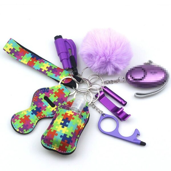 Wholesale Diving Fabric Multifunctional Keychain Set