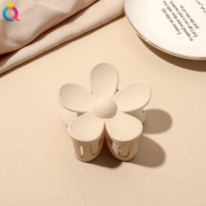 Frosted Large Flower Hairpin-Beige / Factory direct sales
