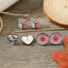 Wholesale Valentine's Day LOVE Love Set Wooden Earrings