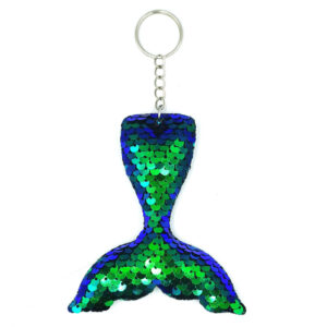 Green 4 / Single ring buckle + sequined mermaid