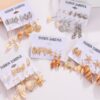 Wholesale Fashion Gold and Silver Natural Shell Scallop Earring Set