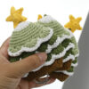 Wholesale Handmade Yarn Christmas Tree Hand Knitted Key Bag