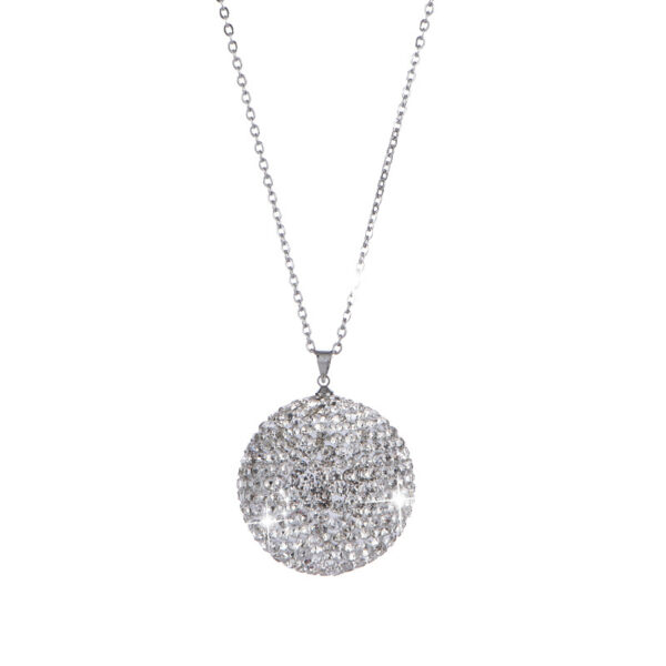 Wholesale Diamond-encrusted Glass Ball Car Pendant