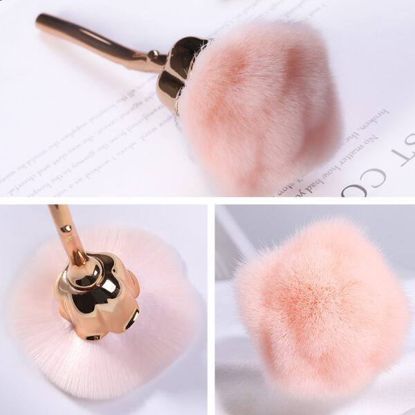 Wholesale Rose Flower Large Soft Bristle Makeup Brush