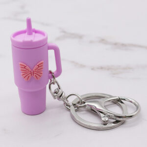 Purple Butterfly Keychain
