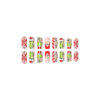 Wholesale Plastic Christmas Bow Fake Nails