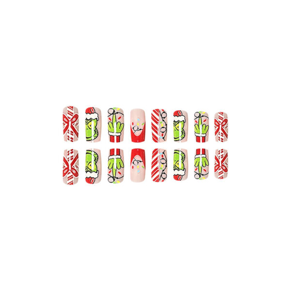 Wholesale Plastic Christmas Bow Fake Nails