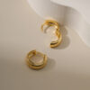 Wholesale Ring Copper Plated 18K Gold Earrings