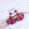 Wholesale Earrings Halloween Acrylic Mask Masquerade