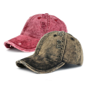 Wholesale Denim Worn Hole Sunshade Cotton Baseball Cap