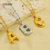 Wholesale Bubble Letter 18K Stainless Steel Necklace
