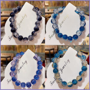 Wholesale girls' high-end beaded light luxury unisex broken bead plate play crystal bracelet