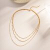 O1CN018O7YN81qQ0uOyA5XO_3379555489-0-cib Wholesale Three Layers of Different Chain Stacking Necklace Clavicle Chain