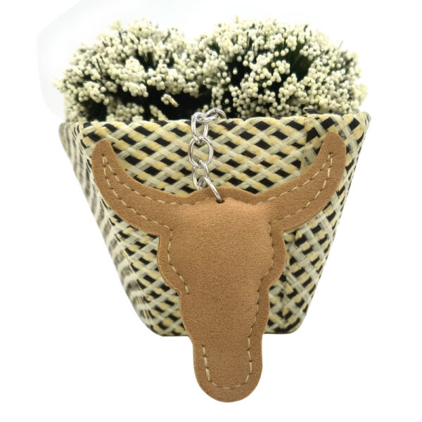 Wholesale Cartoon Animal Diamond Bull Keychain