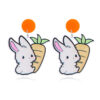 Wholesale Easter Cartoon Bunny Carrot Acrylic Earrings