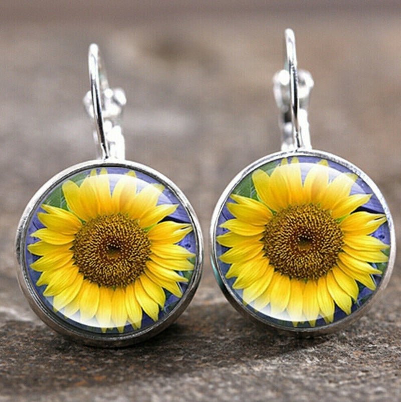 Wholesale Suower Alloy Earrings