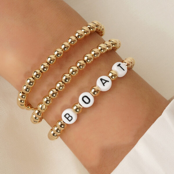 O1CN018Rg56s1zSbUxZt0ex_2212597886713-0-cib-1 Wholesale Mother's Day Gold Acrylic Beaded Bracelet