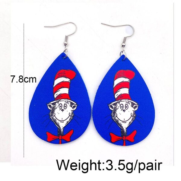 Wholesale Kitten Pencil Leather Earrings