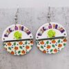 O1CN018UwvMf2CFrcNbuFZA_2207539588445-0-cib Wholesale Halloween Two Half Circles Patchwork Wooden Earrings