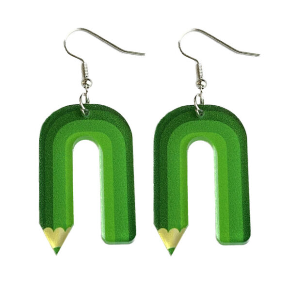 O1CN018V0eSN1v6NxECef8R_2208452356123-0-cib Wholesale 2pcs Teachers Colored Pencil Art Acrylic Earrings