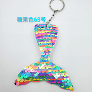 Candy Color 63 / Single ring buckle + sequined mermaid