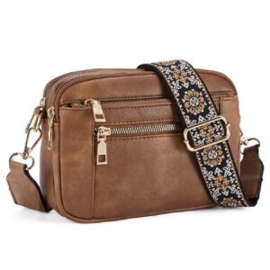 Double zipper brown (ready in stock)