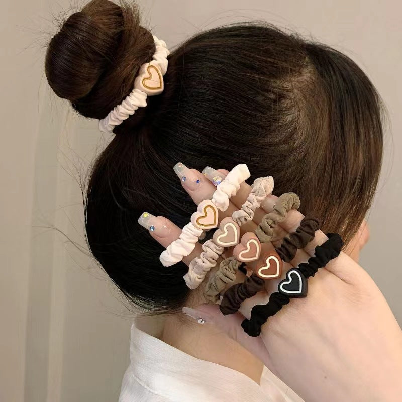 Wholesale Plastic Love High Elastic Hair Ties